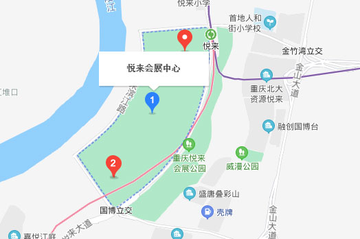 重庆家博会展馆重庆悦来国际博览中心地图